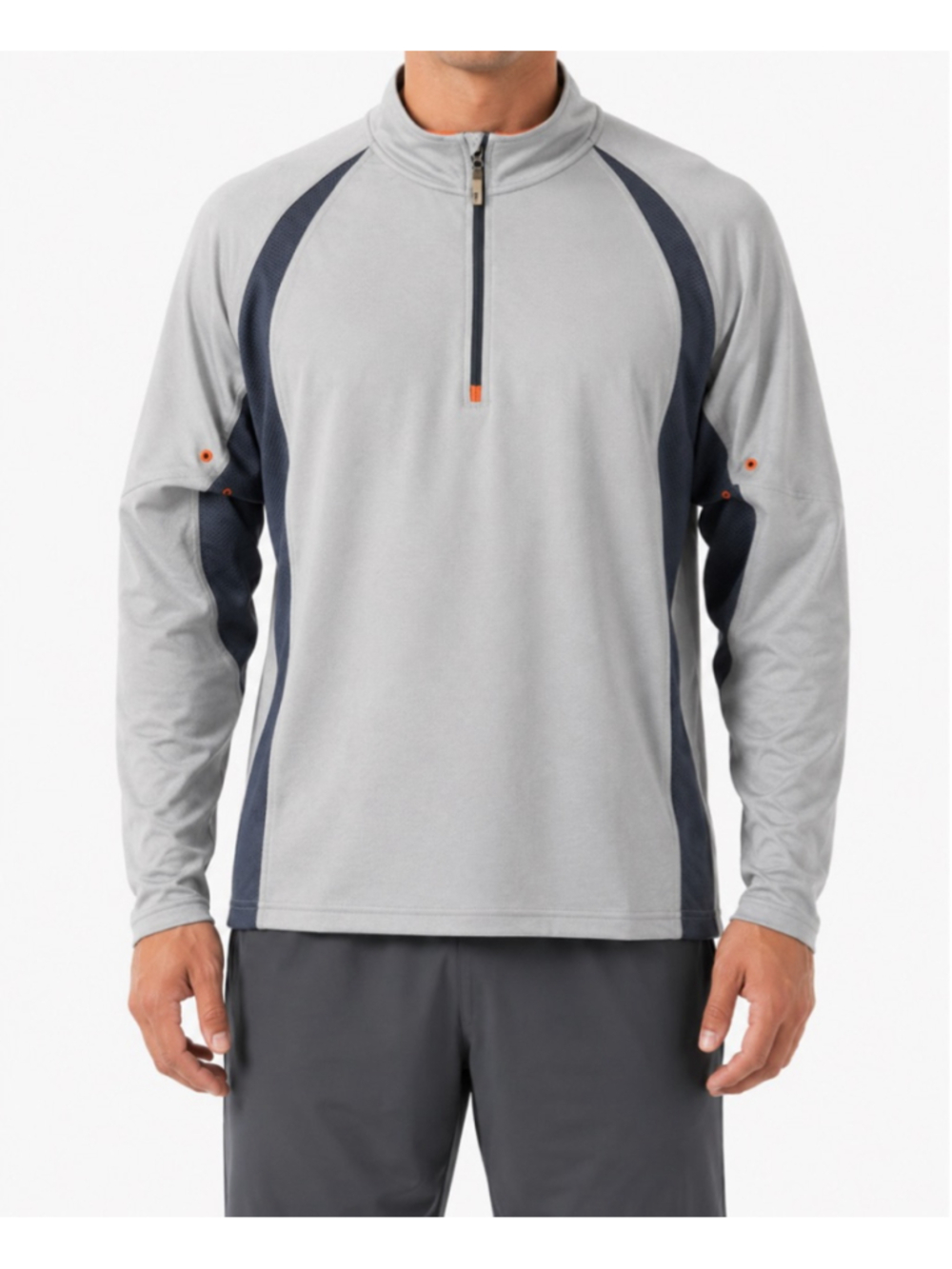 Alo Yoga ESPN COLLEGE FOOTBALL CoolFit 1/4 Zip Pullover Sz XL Gray GUC